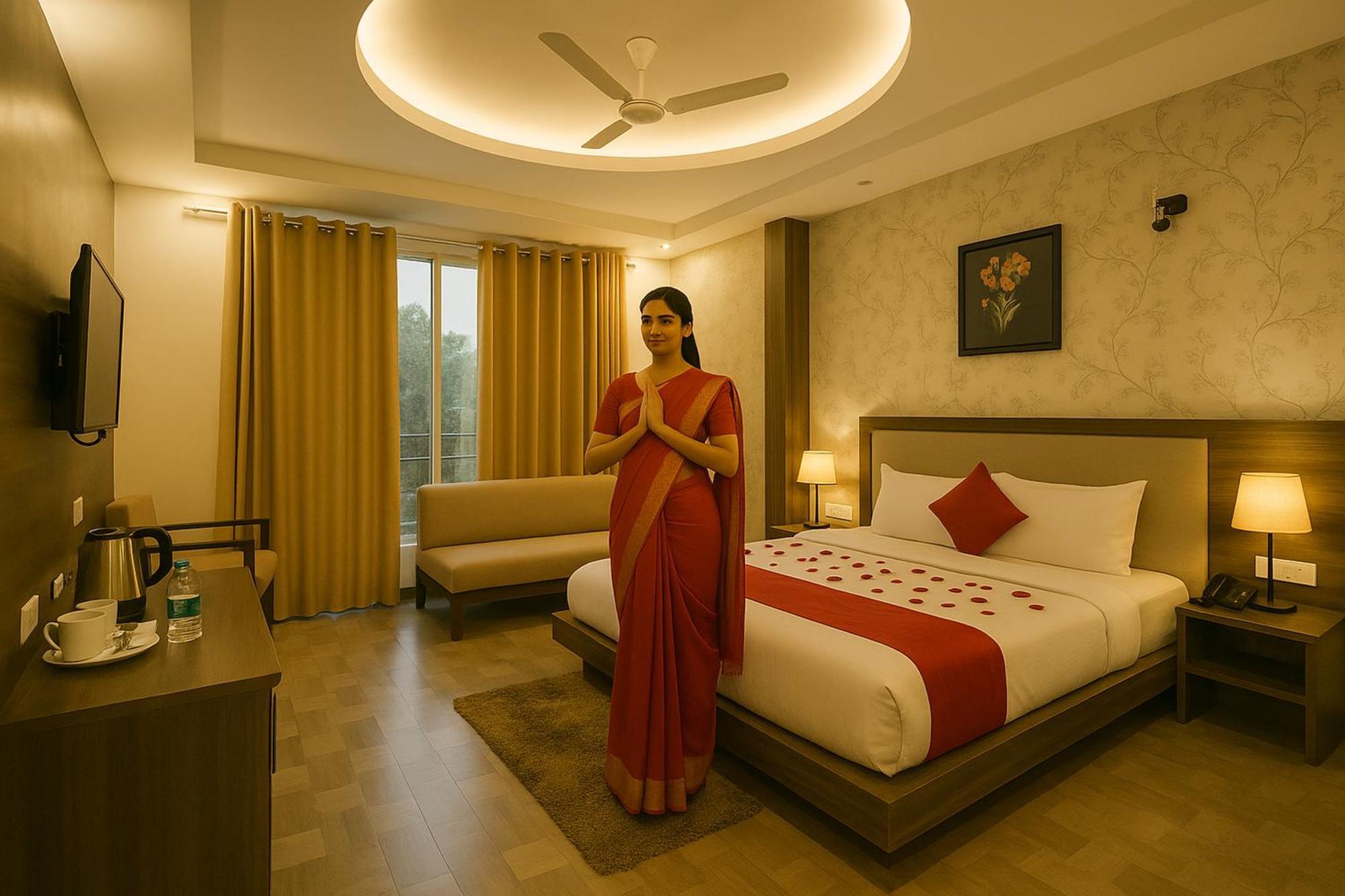 Hotel Cordelia inn Rishīkesh Esterno foto
